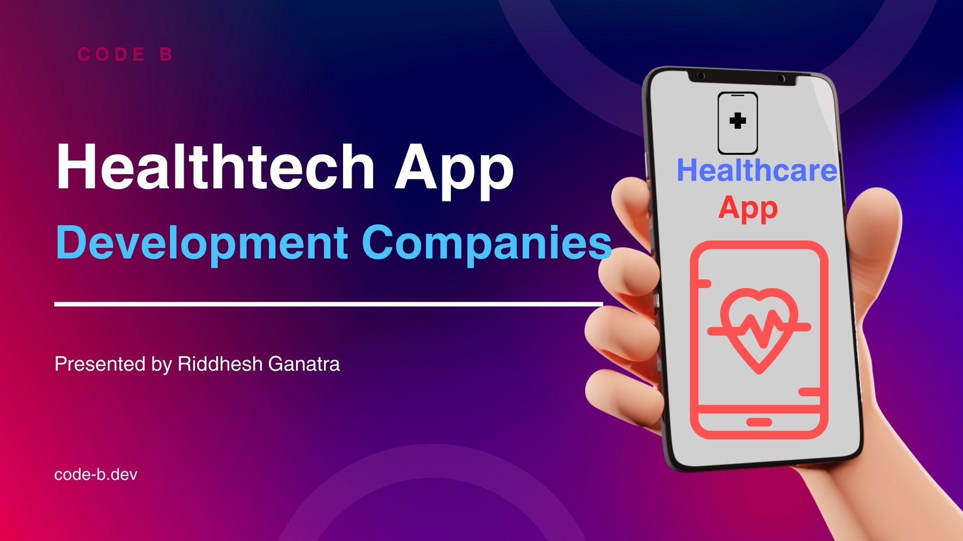 a banner image for a blogs that lists top healthcare app development companies